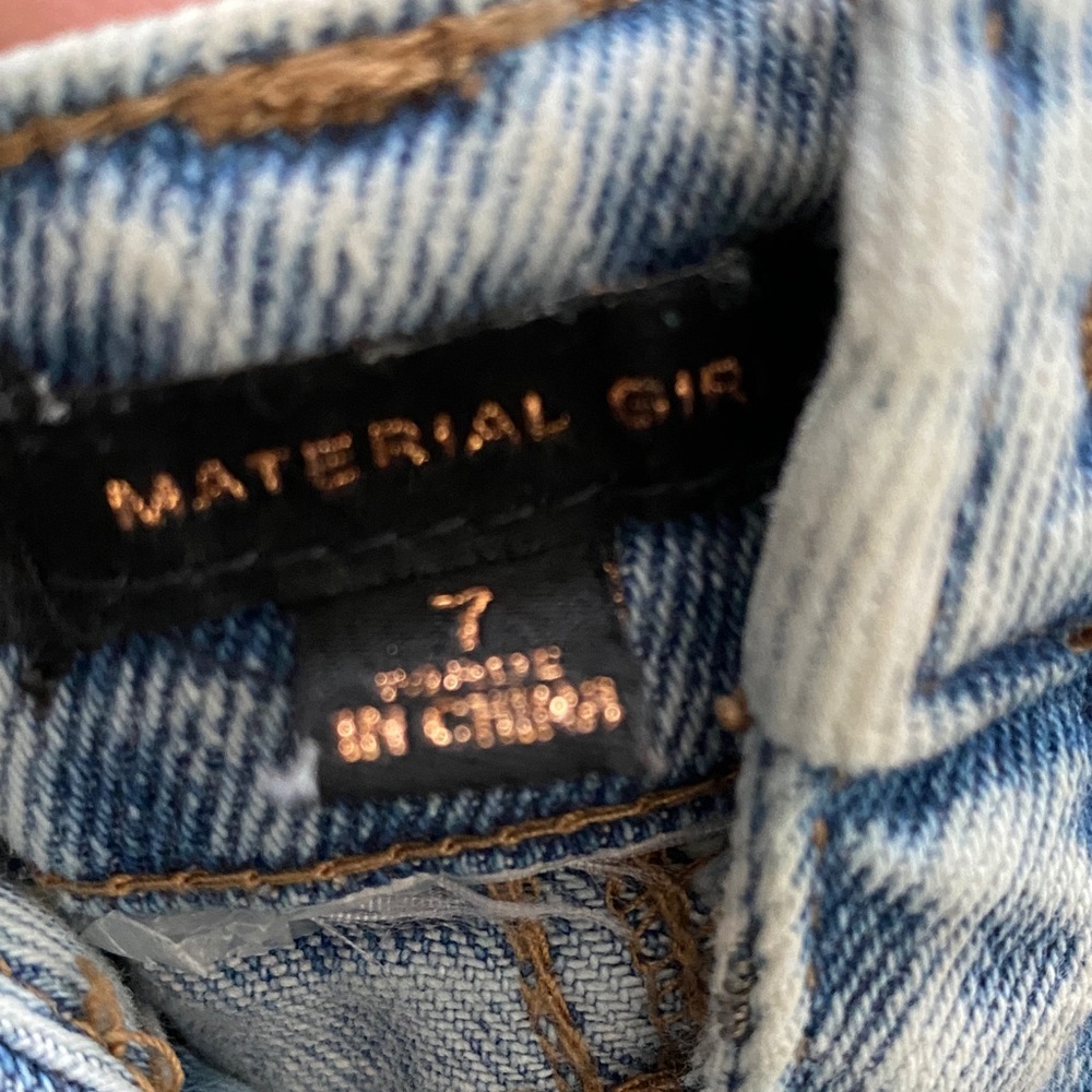 Material Girl Light Blue Butterfly Jeans - Picture 2 of 4